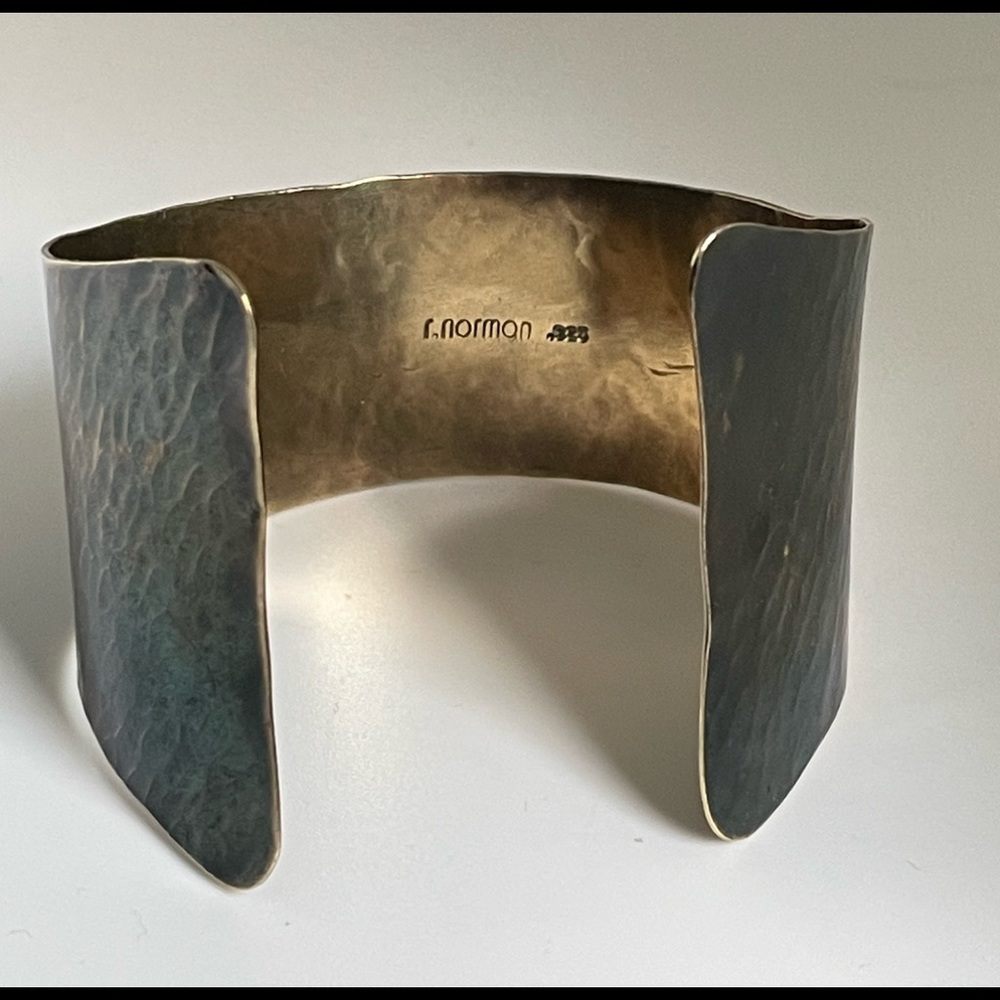 Rebecca Norman sterling silver artisan cuff bracelet